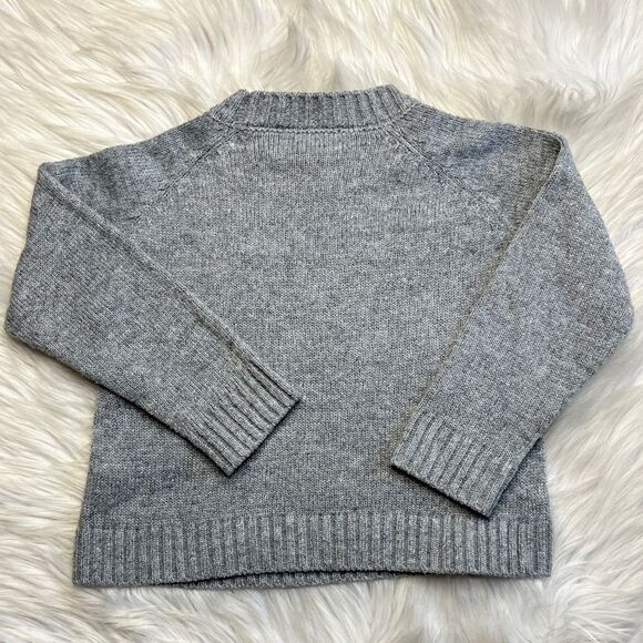 SHEIN Cable Knit Crew Neck Sweater Grey Size 5 - Picture 3 of 3
